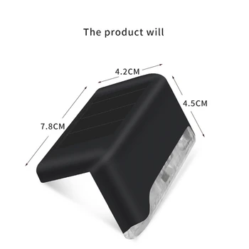 

LED Solar Lamp Stair Outdoor Wall Light Control Waterproof Garden Landscape Step Emergency Deck Balcony Fence Solar Lantern