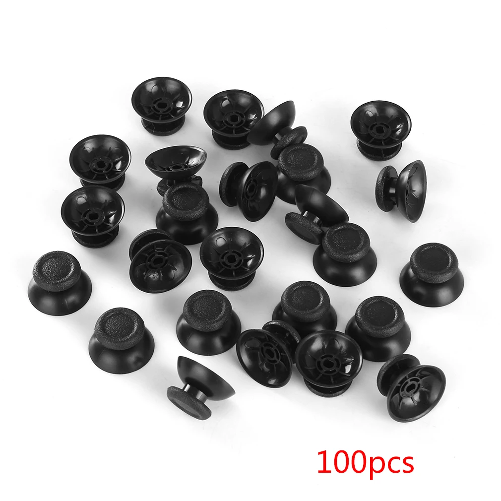 

100Pcs Black 3D Analog Joystick Stick Module For Sony for Playstation Controller Analogue Stick For Dualshock 4 Thumbsticks