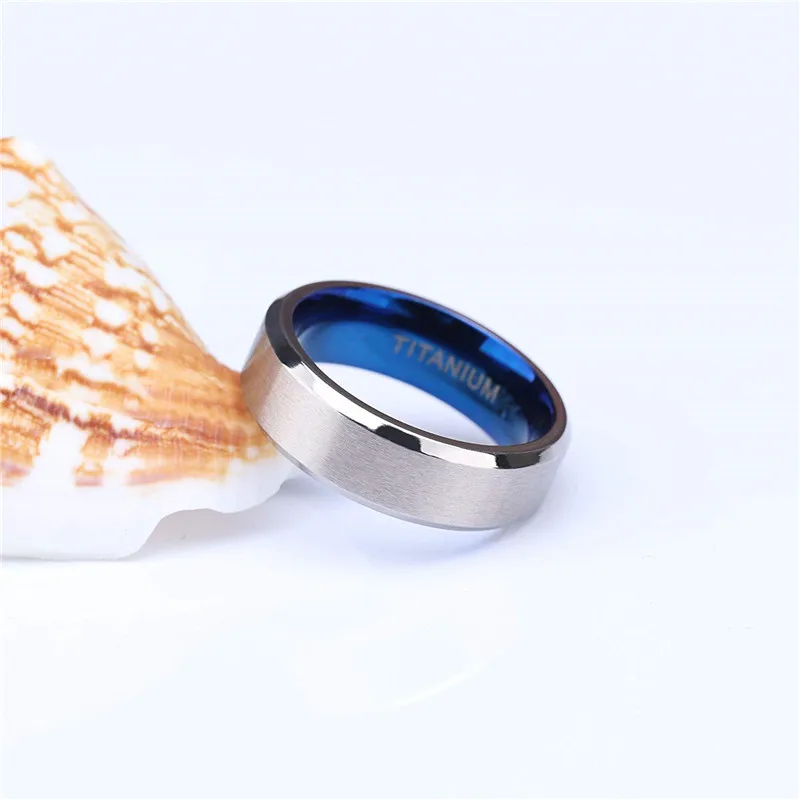 6mm Pure Titanium Men Wedding Ring