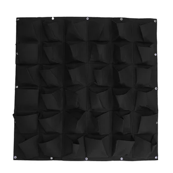 

1 pc Planting Bag Non-woven Wall-mounted 36-Pocket Vertical Hanging Planter Plant Container for Garden