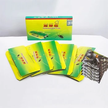 

10Pcs Cockroach Bait House Killer Killing Cockroach Insect Sticky Board Trap Sticker Non Toxic Capture Device Catcher Traps