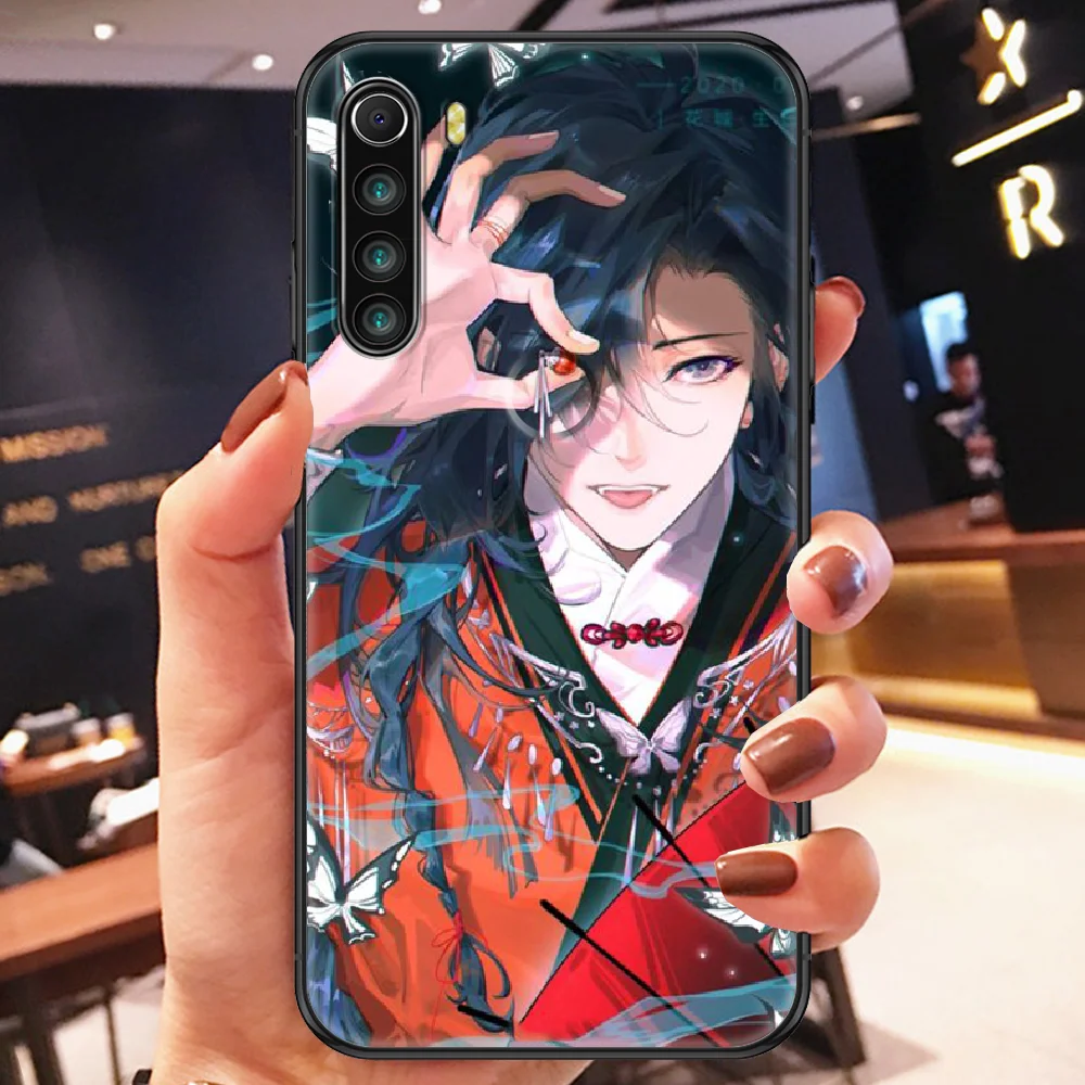 xiaomi leather case charging Thiên Quan Ci Fu Hứa Thành Tạ Liên Ốp Lưng Điện Thoại Xiaomi Redmi Note 7 7A 8 8T 9 9A 9S K30 Pro Đen Tpu Coque Tranh cases for xiaomi blue Cases For Xiaomi