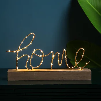 

Modern Minimalist LoveNnight Light Decoration Home Living Room Letter Decoration Bedroom Bedside Table Decor