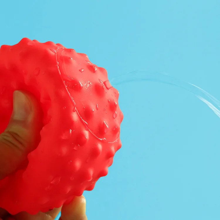 Хорошее качество 6 шт./компл. Детские понять игрушки для ванной мяч 3D сенсорный экран руки и пушистыми помпонами для малышей массажные с резиновым покрытием Прорезыватели для зубов сжимающаяся игрушка
