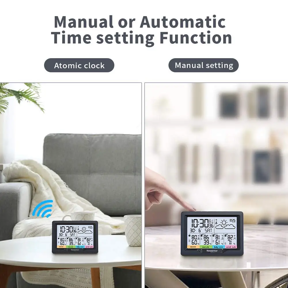 livre indoor previsao digital higrometro umidade temperatura display 3 sensor automatico 02