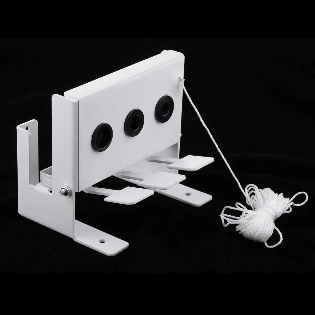 

Stainless Steel Pull Rope Reset Target with 3-Hole Shooting Targets for Precision Practice