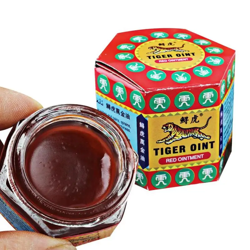 Red Tiger Balm Ointment Painkiller Ointment Muscle Pain Relief Ointment Soothe Itch Essential Balm Headache Dizziness Essential