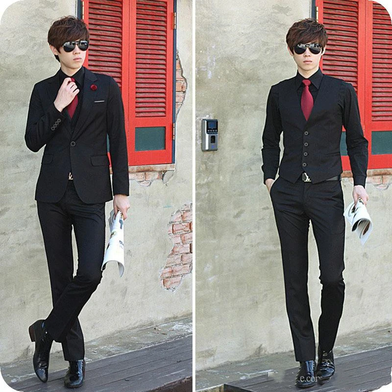 Black Groom Tuxedos Latest Coat Pants Designs Mens Wedding Suits Prom Suits Man Blazers Man Blazer 3 Pieces