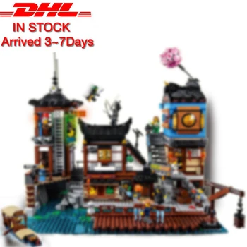 

Dropshipping3979Pcs Model building kits Compatible with Ninjagoes Series 70657 The City Docks Set Set 3D Brick figure toys