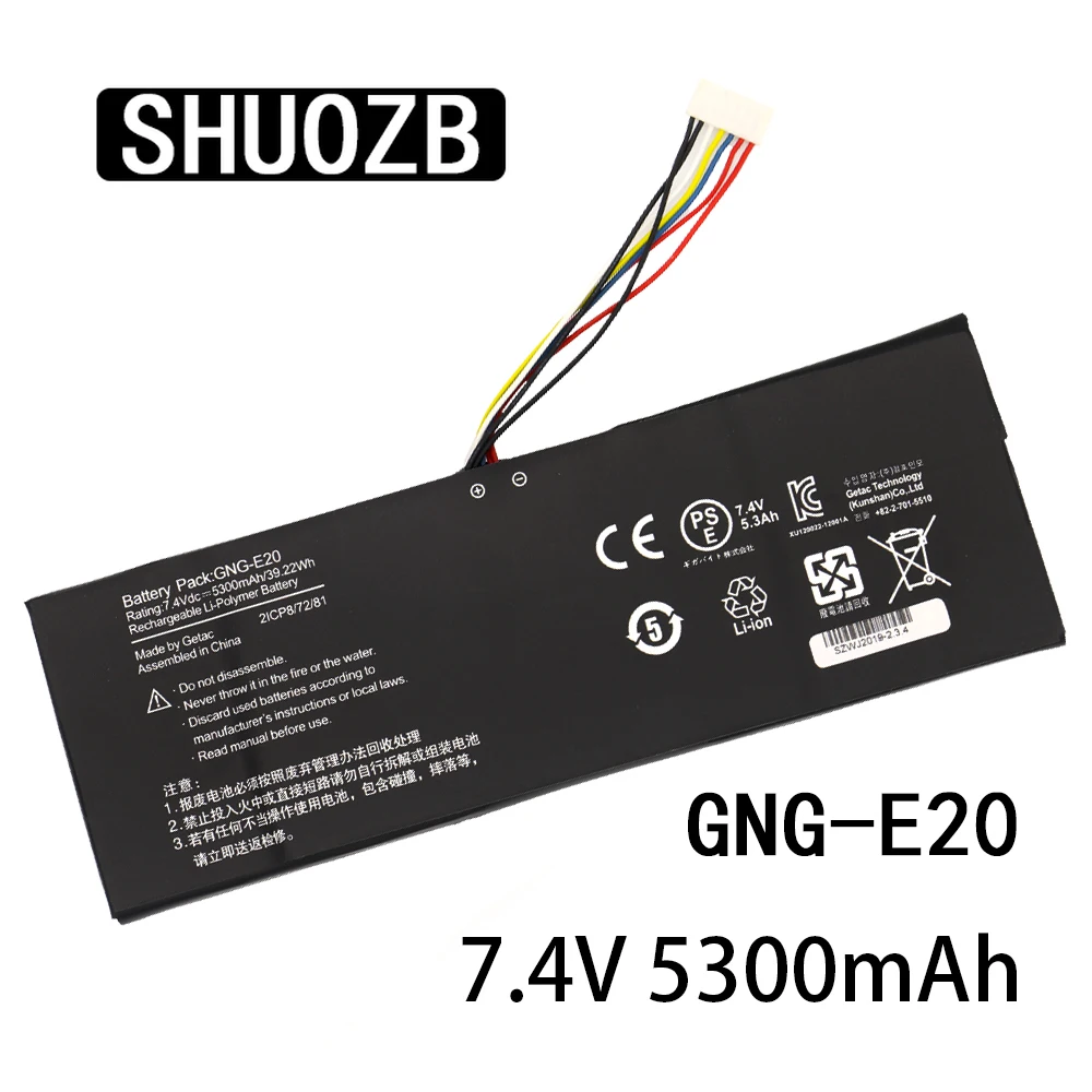Аккумулятор SHUOZB для ноутбука литий полимерный аккумулятор 5300 в 72/81 мА/ч 39 22 Вт/ч