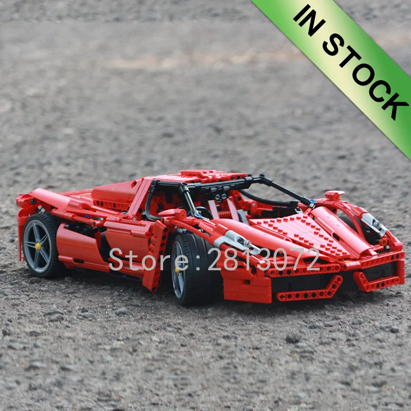 

In Stock 10571 Technic series Enzo Super Car 1:10 1360pcs Building Blocks Compatible with 8653 Bricks Toys Gifts