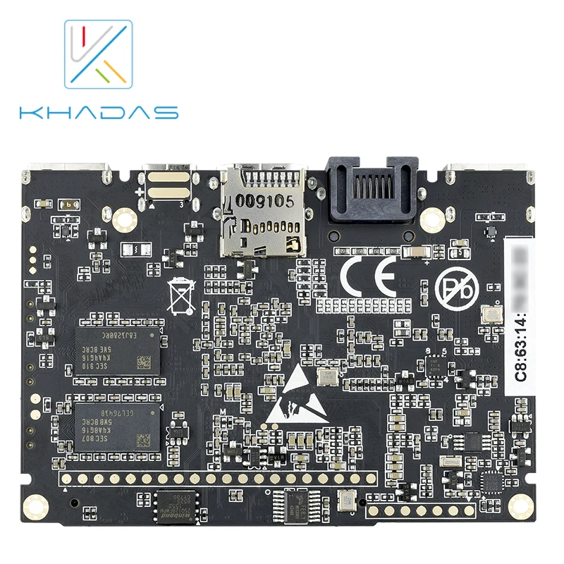 Khadas VIM2 Basic SBC с 1,5 ГГц 64 бит Восьмиядерный ARM Cortex-A53 750 МГц ARM Mali-T820MP3 GPU