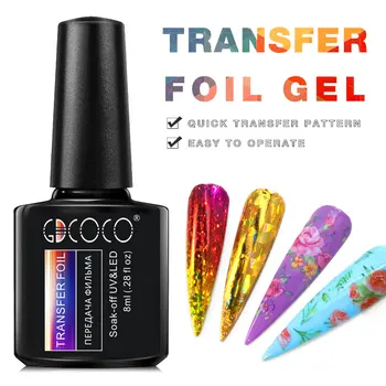 

Transfer Foils Gel Nail Polish Metal Color Varnish Soak off UV LED Gel Lacquer Nail Salon Decoration Nail Art Painting Gel