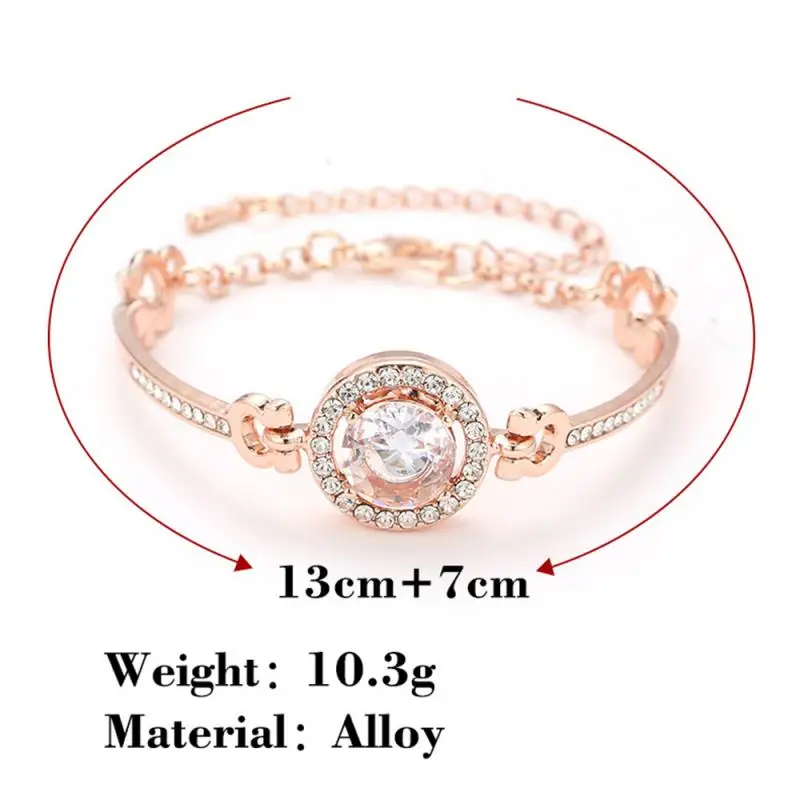 Beaded Bracelet 1 Pcs Simple Alloy Bracelets For Women Secure Name Female Heart Clasp Beads Charms Bracelet DIY Jewelry Making Jewelry Gift