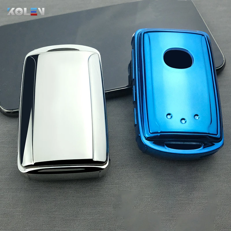 TPU suave funda de llave de control remoto para coche para Mazda 3 Alexa CX4 CX5 CX8 2019, 2020 3 botón 4 botones llave estilo Accesorios