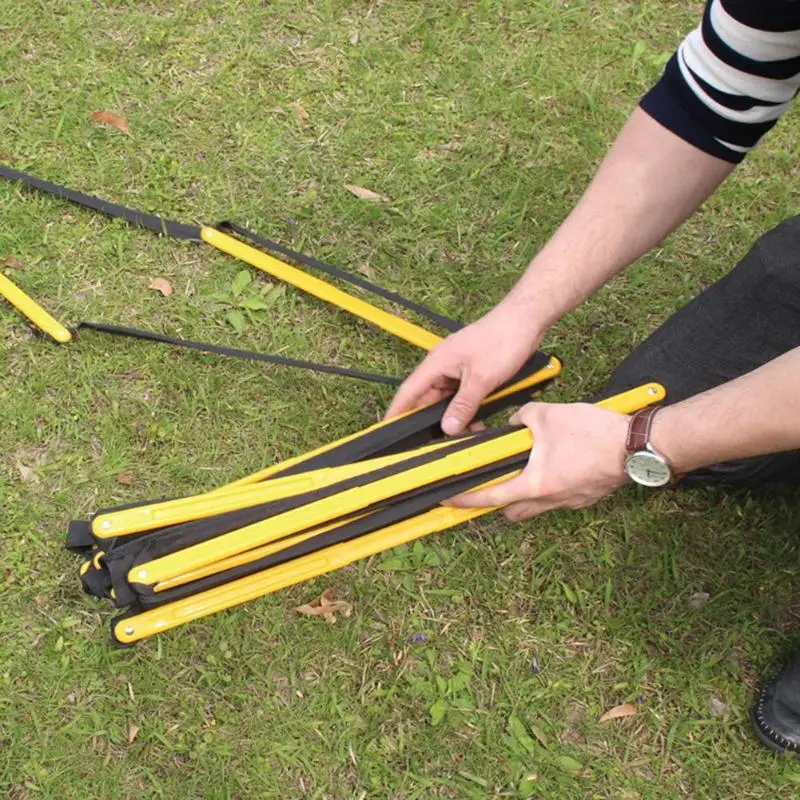 Горячая ловкость лестница Многофункциональный 6 8 Rung нейлоновые ремни ...