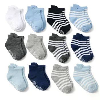 

6 Pairs/Lot Baby Floor Socks Boys Girls Infant Newborn Cotton Breathable Kid Children's Anti-slip Boat Low Cut Summer Cute Sock