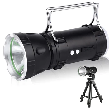 

LED Portable Searchlight XPG Handheld Lighting Flashlight Hunting Camping Light Lamp USB Rechargeable Super Bright Power Bank