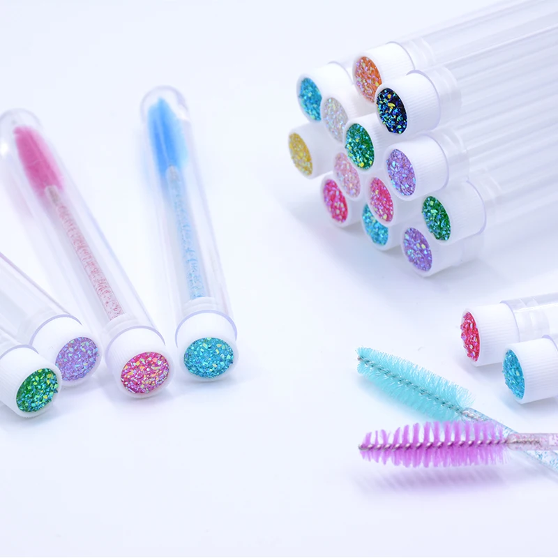 Reusable Eyelash Brush & Mascara Wand Case - 20-Pack Dust-Proof Makeup Applicator Tubes, Wholesale