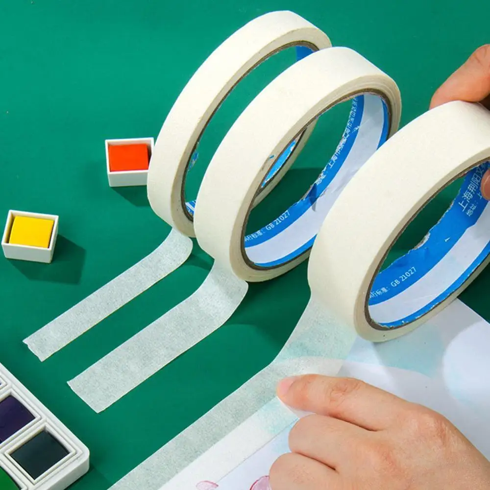 Watercolor Masking Adhesive Tape Painting Textured Paper Tap Cover Glue  sketch Leave White Tool Wrinkle Paper Art Supplies|Office Adhesive Tape| -  AliExpress