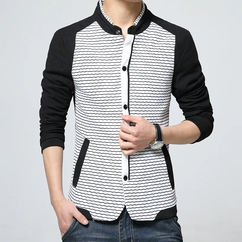 

Spring And Autumn Striped Shirt Jacket Men's Korean-style Trend Youth Loose Casual Long-sleeve Blouse Coat Men's