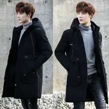 Новые зимние пальто, мужские пуховики,, модные, городские, повседневные, теплые, со съемным воротником, подходят для мужчин, зимняя одежда для холодной погоды