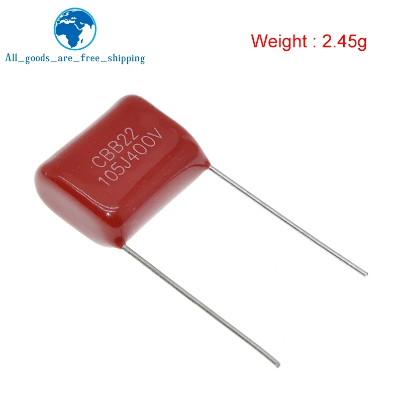 TZT 10/30PCS 400V105 1UF Pitch 20MM 400V 105 1000NF CBB Polypropylen-Folienkondensator – Detail 4