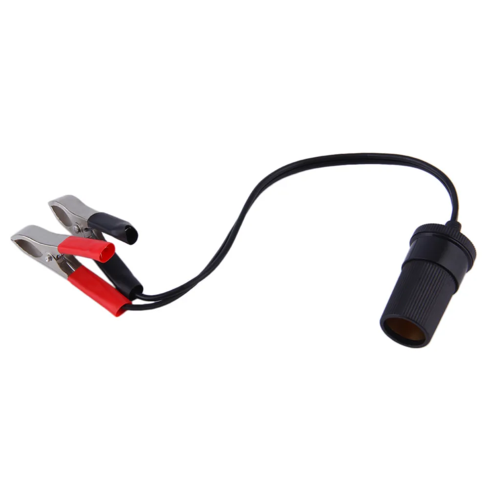 

12 Volt Battery Terminal Clip-on Lighter Power Socket Adapter Plug Car Boat Van For Camping