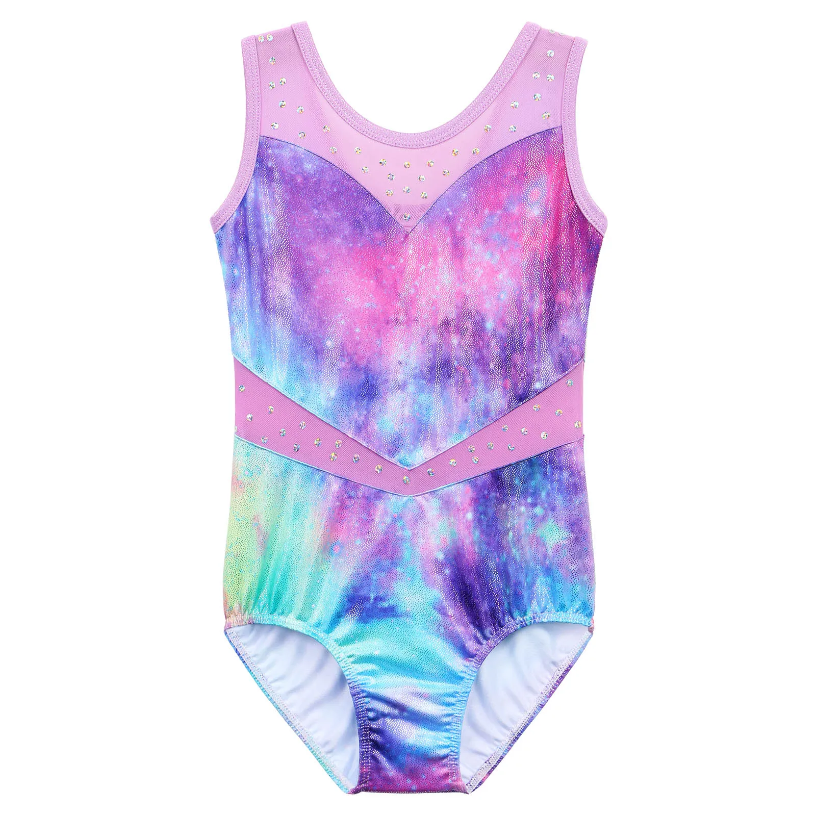 BAOHULU Galaxy Print Leotard for Girls Sleeveless Gymnastics Practice Costume Ballerina Practice Bodysuit Dancewear Jumpsuit ballet leotard,dance leotard,girls dance costumes