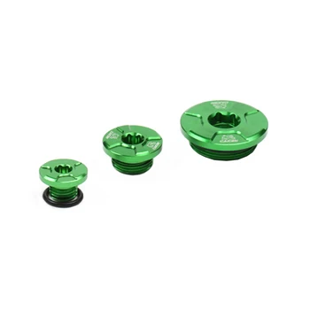 

CNC Billet Engine Timing Cover Oil Filter Plugs Bolts Set For KAWASAKI KX250F KXF250 2004-2010 RMZ250 RMZ 250 2004 2005 2006