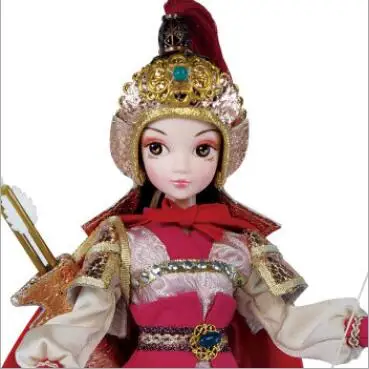 Традиционный костюм кукла для девочек игрушка с платьем Древний Традиционный китайский Винтажный стиль Хуа Мулан китайская Кукла игрушка для девочек ZL134