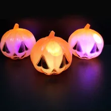 В виде скелета на Хэллоуин Тыква светодиодный ночник вспышка ночник для Хэллоуина бара шар украшение