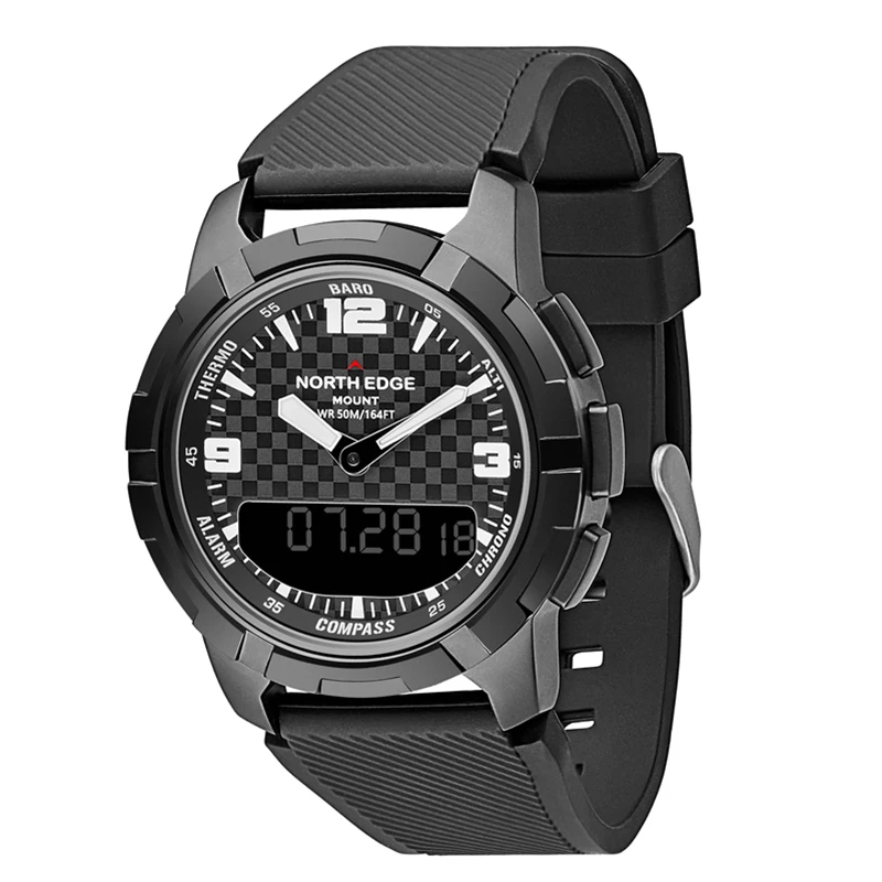 FGHGF MOUNT outdoor sports smart watch men's multi-function mountain hiking synchronous dual-display watch