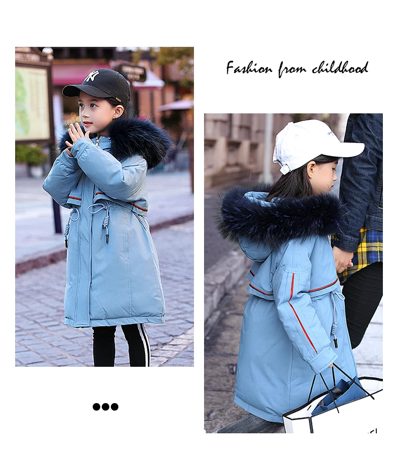 120-170cm new winter high quality fashion style girls down jacket kids winter coat kids winter jacket