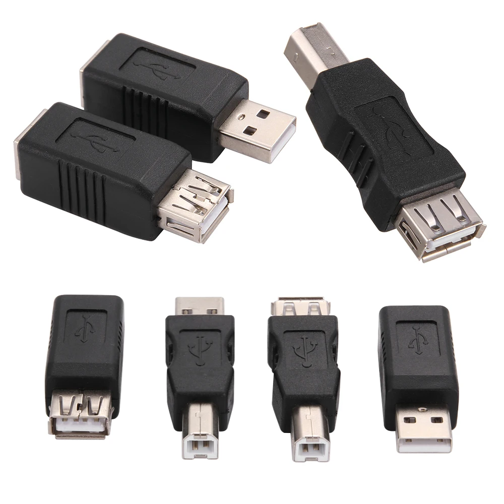 Новое поступление USB 2,0 type A мама к type B папа принтер сканер адаптер конвертер Разъем никелированный адаптер Электроника