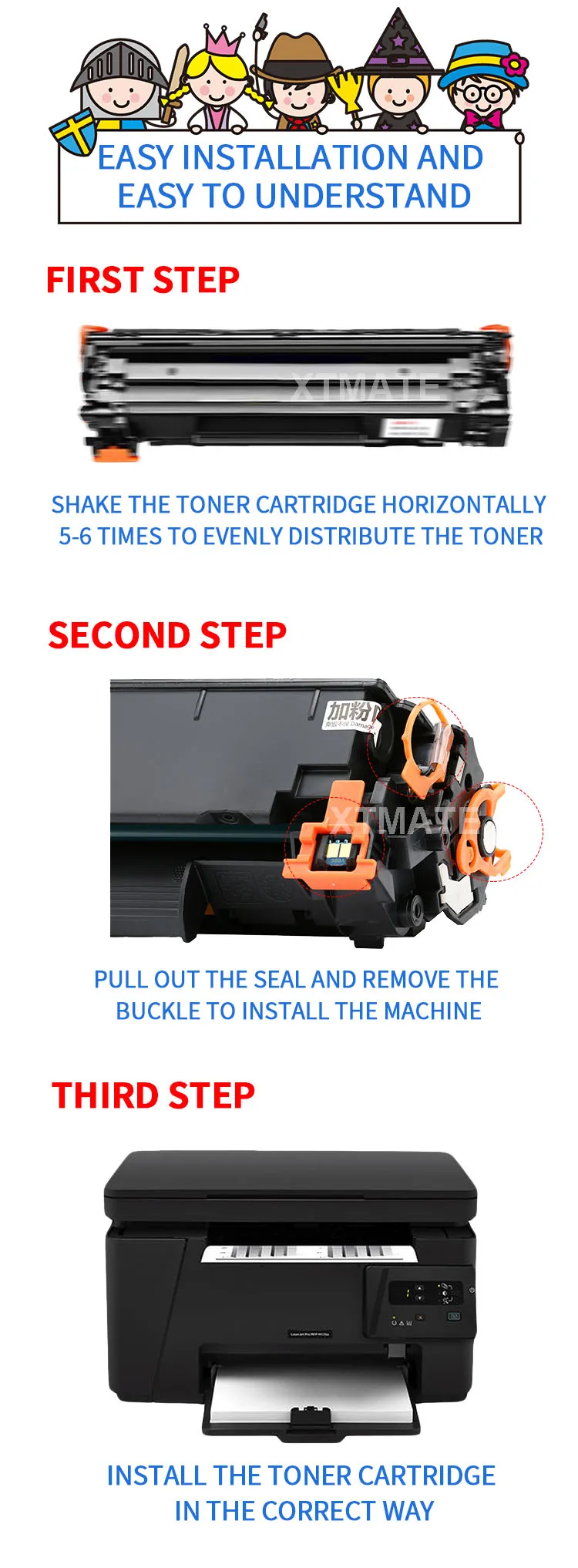 Description Picture 5 of itemCompatible CF400A Toner with Chip CF400A CF401A CF402A CF403A for HP M252dw M252n M277dw M277n M274n printer laser refill powder