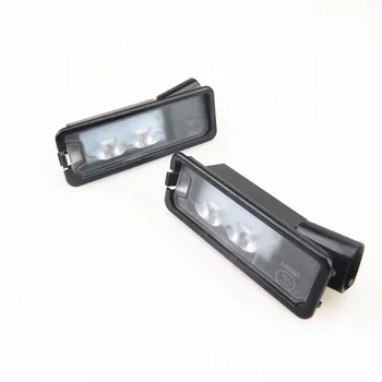 

AZQFZ Qty 2 LED Rear License Plate Lights For VW Golf MK7 Scirocco Passat 3C New Beetle Polo 6R Amarok 35D 943 021 A 35D943021A