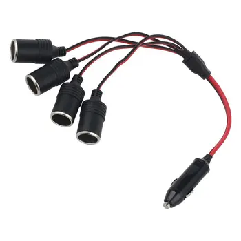 

30cm Car Cigarette Cigar Lighter DC 12V-24V Extension Cable Adapter Socket Charger
