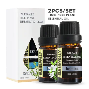 

New 2Pcs/Set Jasmnie & Thyme Essential Oil Relieve Anxiety Body Relax Pain Relief Essential Oil For Air Humidifier Aromatherapy