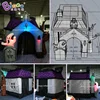 Eco-Friendly 3x3mH inflatable haunted house tunnel with LED lights for amusement park / haunted house tunnel balloon toys 5