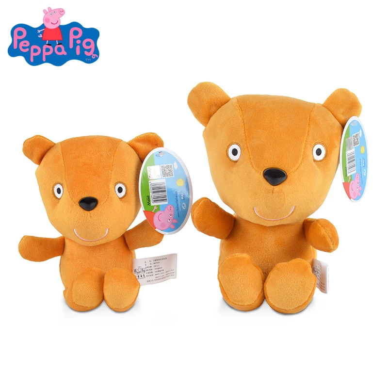 

Genuine Peppa Pig Stuffed plush doll cute bear anime action figure model pink pig friend plush bear plush toy children gift