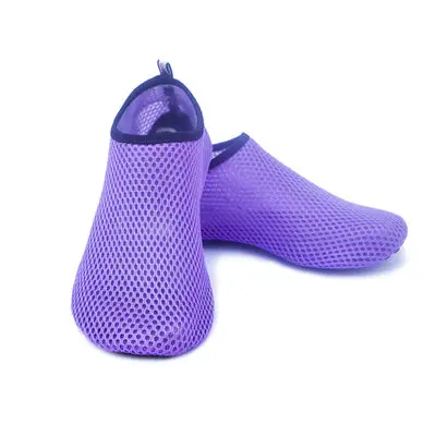 Purple mesh BONJEAN/пляжные кроссовки; обувь унисекс; Латентная обувь для плавания, вождения, фитнеса, отдыха, босиком, морского спорта, дайвинга - Цвет: Purple mesh