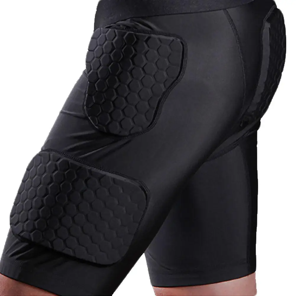 Anti-collision Men Soccer Football Basketball Padded Protection Shorts