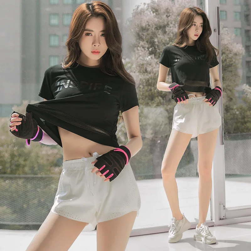New Style Yoga Suit Leisure Suit Quick-Dry Sports Fitness Suit Three-piece Set Summer Outdoor Jogging Suits Slimming Quick-Dry