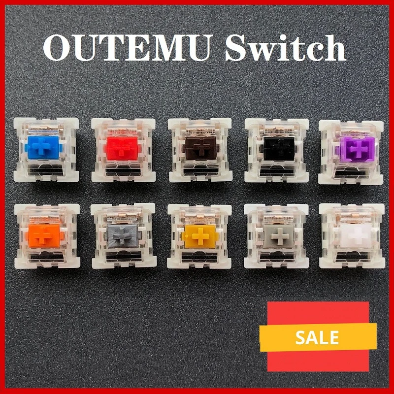 Outemu Switch Mechanical Keyboard Switch 3Pin Clicky Linear Tactile Silent Switches RGB LED SMD Gaming Compatible With MX Switch best office keyboard