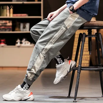 

EWQ / 2019 Mans Cargo Pants 7 Styles New Fashion Autumn Multi Pockets Bound Feet Trousers Hip Pop Loose Casual Streetwear 9A325