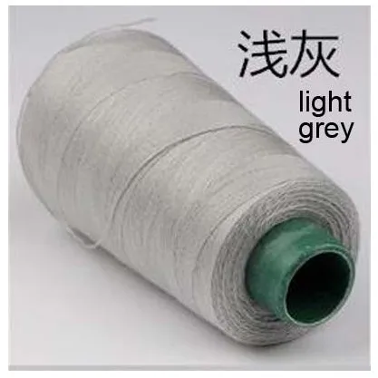 light-grey 203 джинсовая нить дерзкая швейная машина Толстая линия 3 нити нить палатка зонтик резьба Толстая проводка джинсовая линия швейная нить - Цвет: light-grey