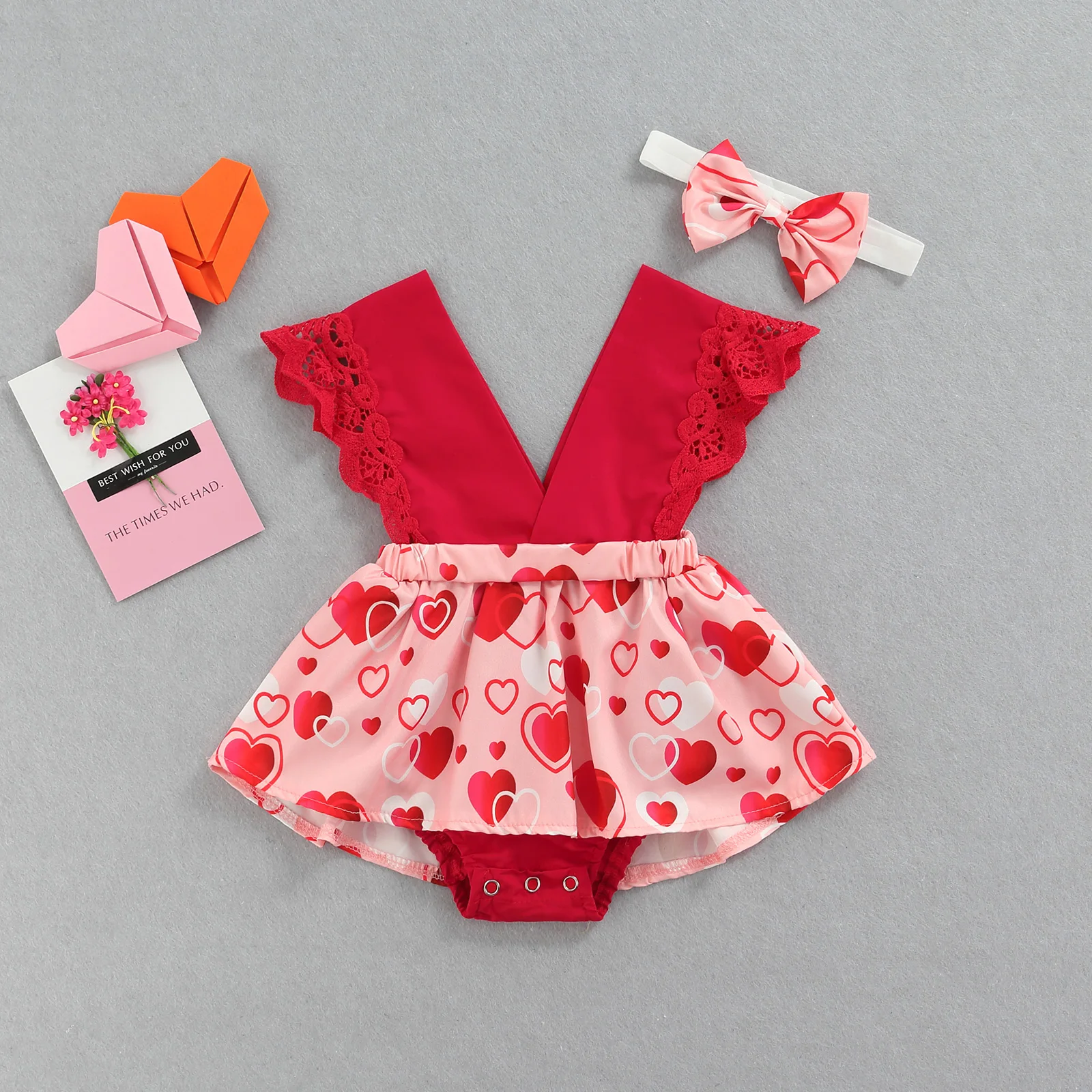 Bebek Romper yenido an bebek k z yaz giysileri bebek dantel sinek kollu 