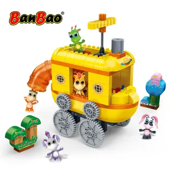 

Banbao The Wotwots Kiddets Space Ship Cartoon Animation Larger Particles Bricks for children early childhood education Blocks