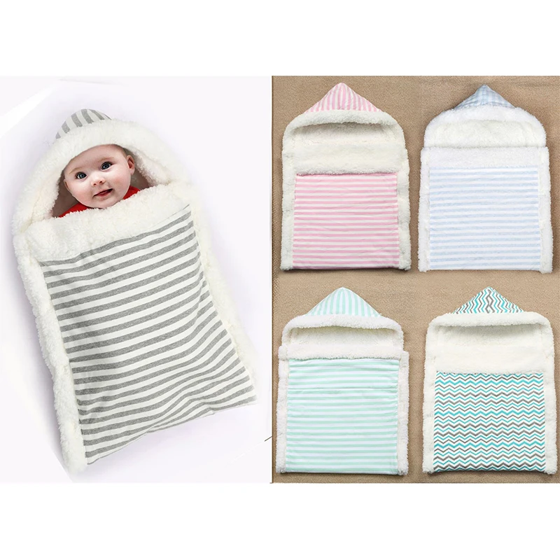 

Winter baby stroller sleeping bag Thick warm lamb cashmere